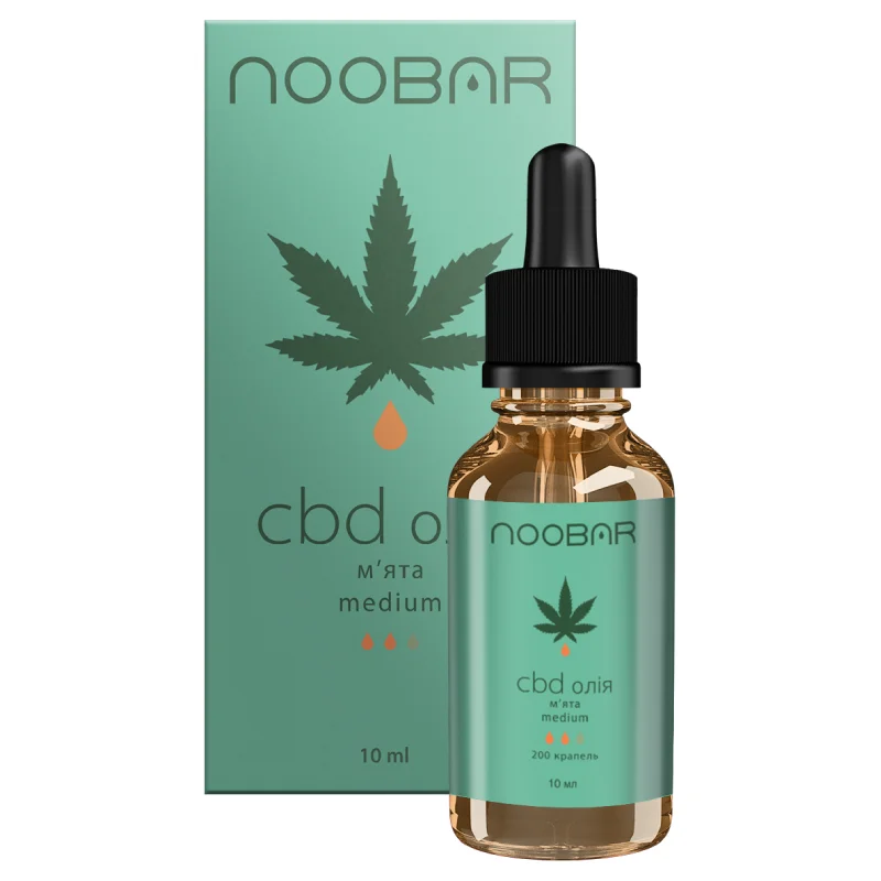 CBD Олія Mint Boost 25%: 2500 мг, 10 мл, подвійний ефект (Піпетка + Розпилювач)