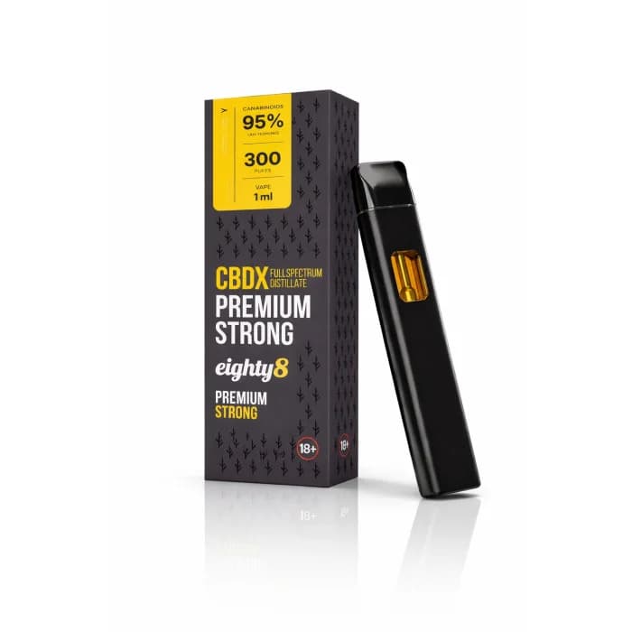 EIGHTY8 CBDX STRONG VAPE Оригінал 95% CBD 1 мл - Потужний Релакс