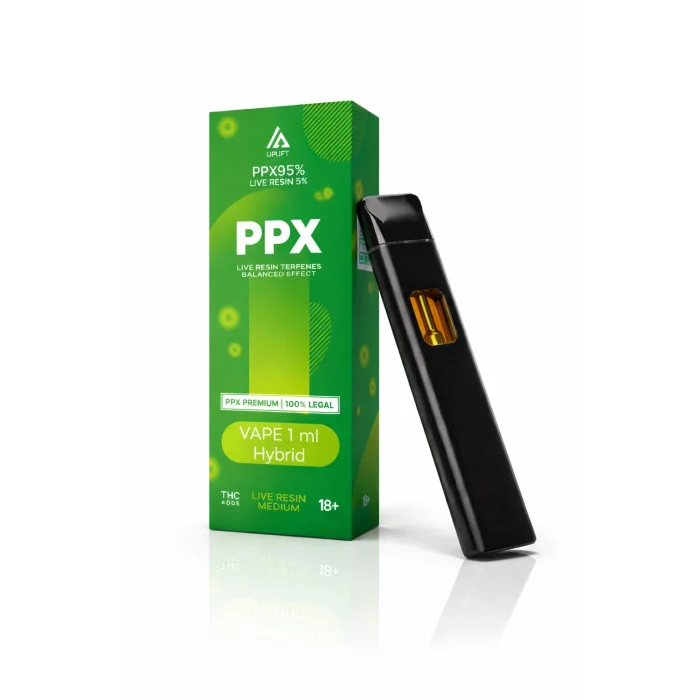 UPLIFT PPX LIGHT: Одноразовий Вейп з Live Resin (1мл) - Збалансований Ефект