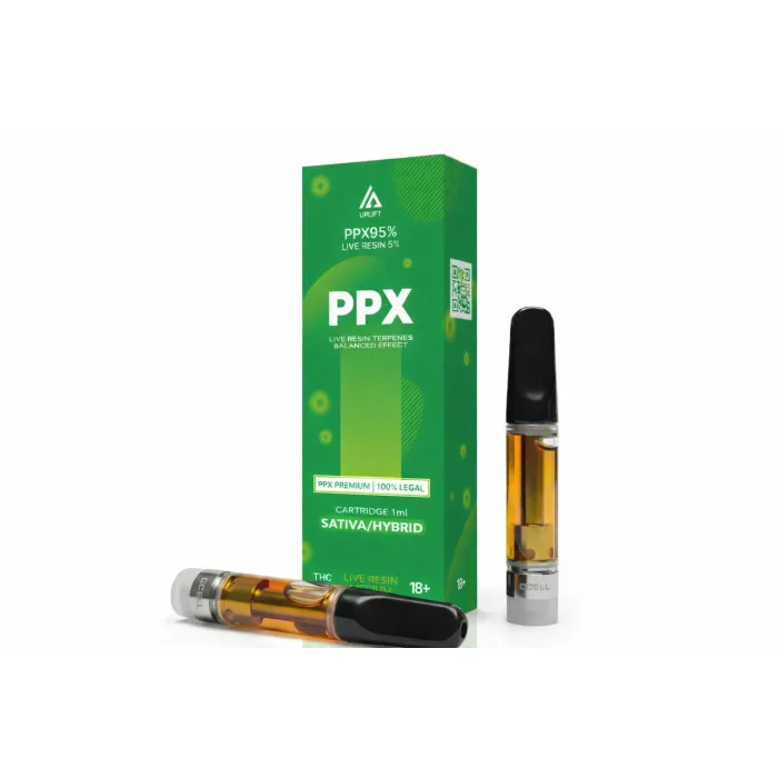 UPLIFT PPX LIGHT Sativa/Hybrid: Картридж 95% PPX та 5% Live Resin, 1 мл