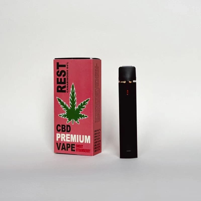 CBD Преміум Вейп Sweet Strawberry 84%: Насолода Полуничним Смаком