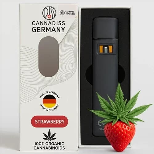 Одноразовий TAC Вейп Cannadiss Sparkle Strawberry 1 мл | Легальна альтернатива ТГК