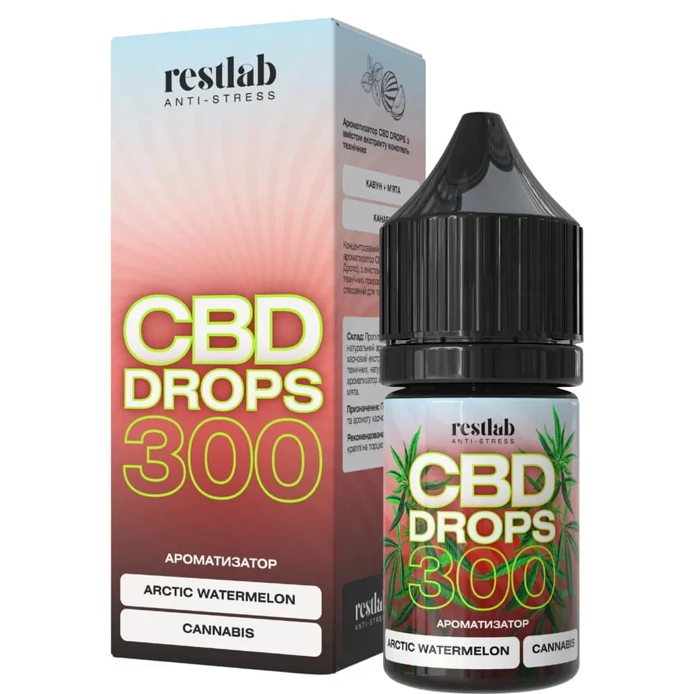 CBD Drops Arctic watermelon&Cannabis 300 мг